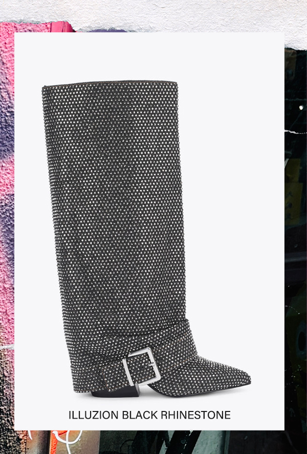 Illuzion Black Rhinestone