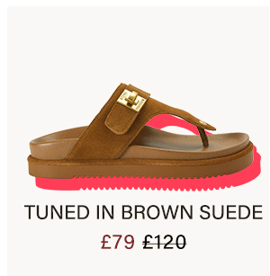 Tuned In Brown Suede