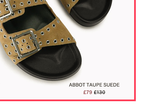 Abbot Taupe Suede