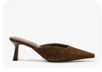 Lisbeth Mule Brown Suede