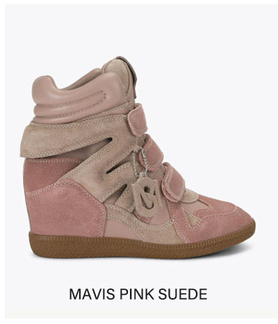 Mavis Pink Suede