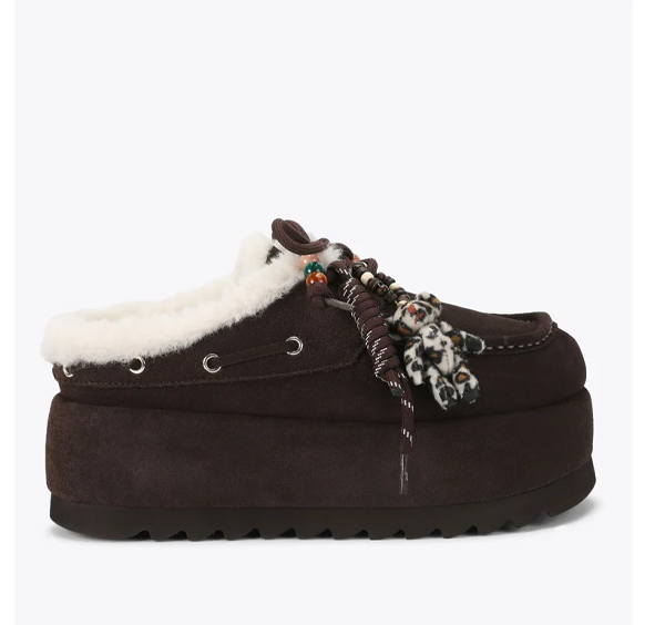 Cuddly Dark Brown Suede