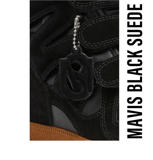 Mavis Black Suede