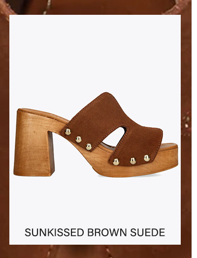 Sunkissed Brown Suede