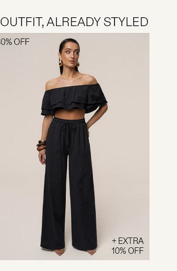 JLUXLABEL Black Marina Pant Set