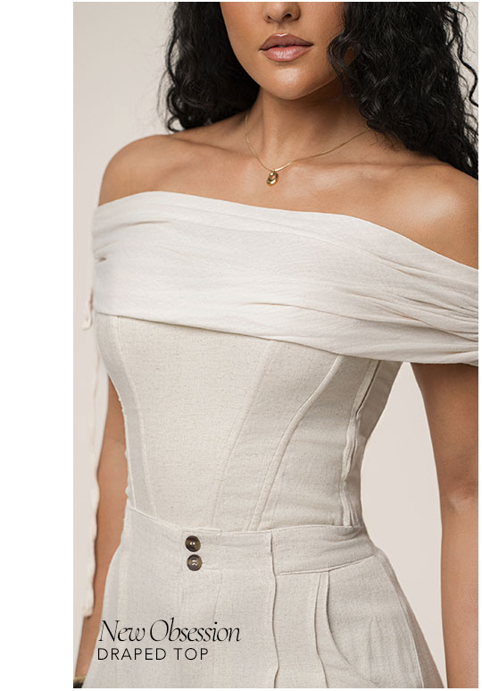 Off-White New Obsession Draped Top