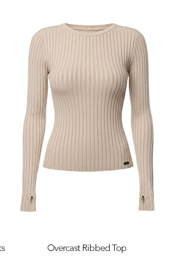 JLUXLABEL OVERCAST RIBBED TOP