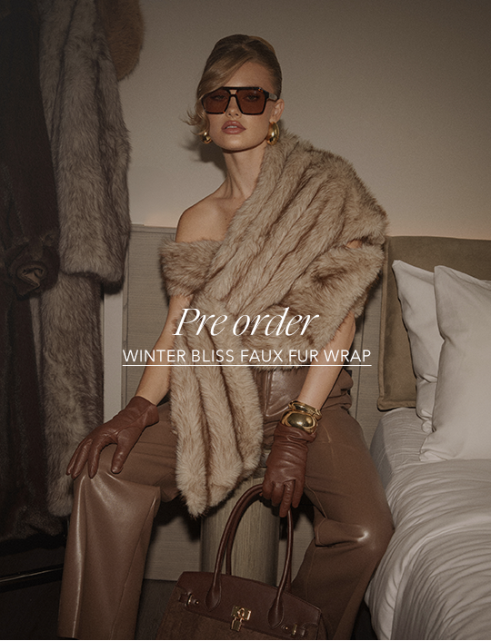 JLUXLABEL WINTER BLISS FAUX FUR WRAP