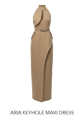 JLUXLABEL ARIA KEYHOLE MAXI DRESS