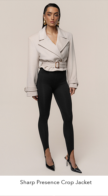 JLUXLABEL SHARP PRESENCE CROP JACKET