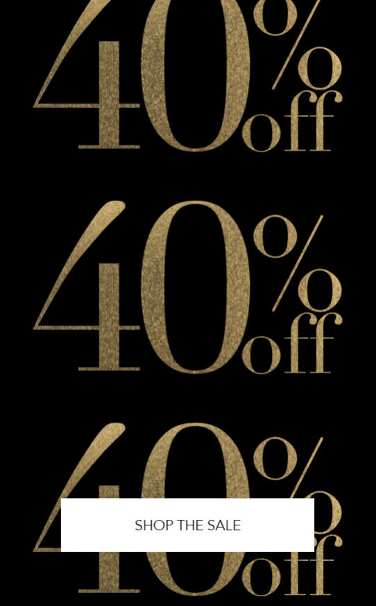 40% OFF PRE BLACK FRIDAY