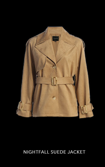 JLUXLABEL Beige Nightfall Suede Jacket