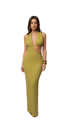 JLUXLABEL lime-sculpted-ease-maxi-dress