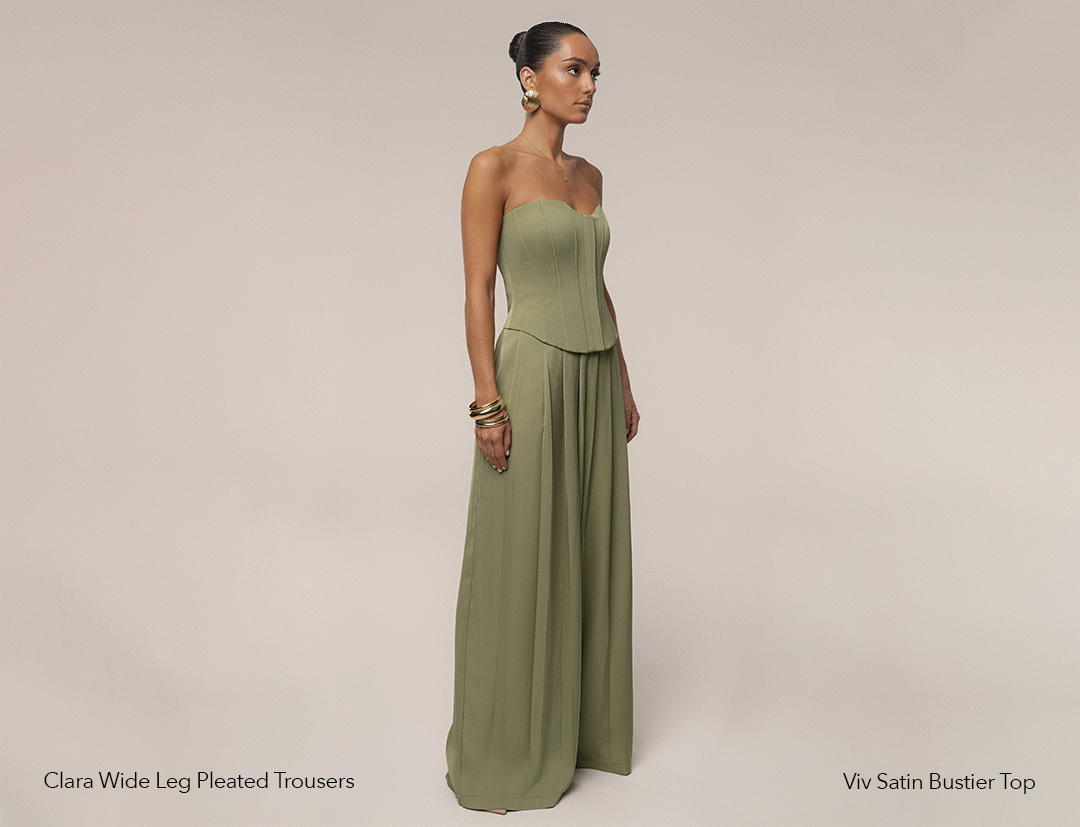Olive Viv Satin Bustier Top