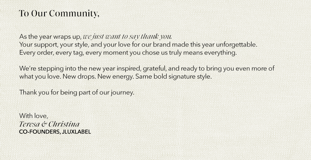 JLUXLABEL 2025 COLLECTIONS