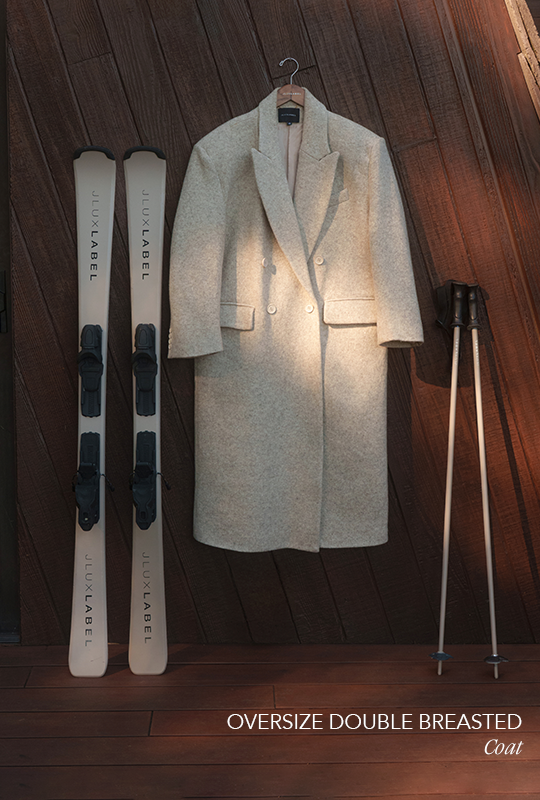 JLUXLABEL OVERSIZE DOUBLE BREASTED COAT