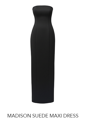 JLUXLABEL MADISON SUEDE MAXI DRESS