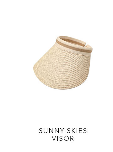 Ivory Sunny Skies Visor