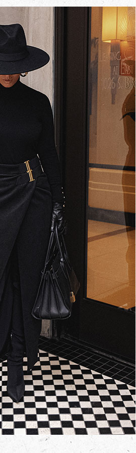 JLUXLABEL GISELE SLIT SKIRT