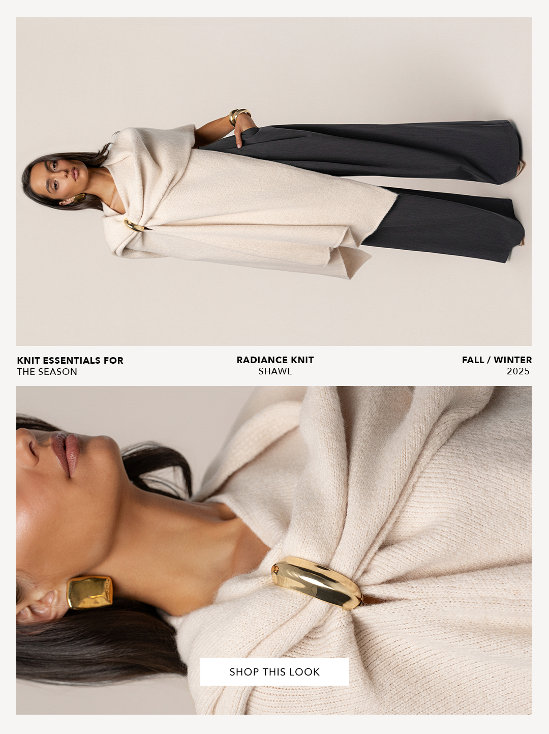 JLUXLABEL RADIANCE KNIT SHAWL