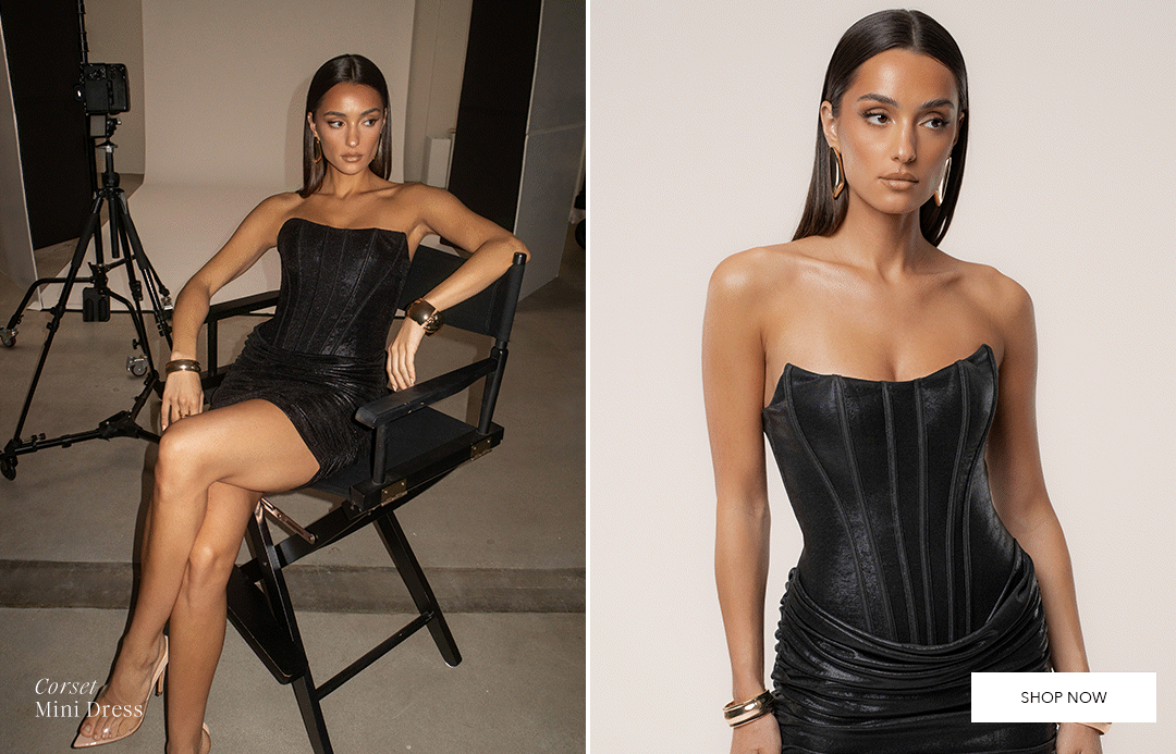 Black Corset Mini Dress