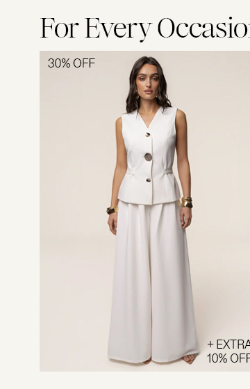 JLUXLABEL white costa tailored pant set