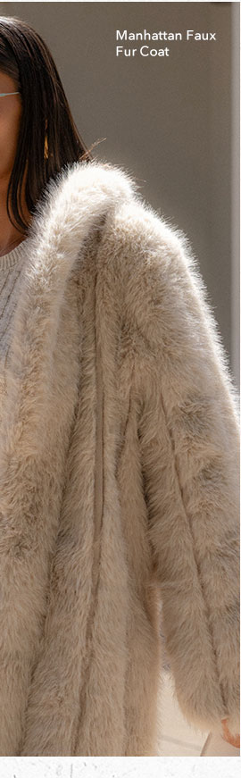JLUXLABEL MANHATTAN FAUX FUR COAT