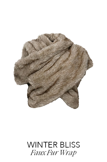 JLUXLABEL WINTER BLISS FAUX FUR WRAP