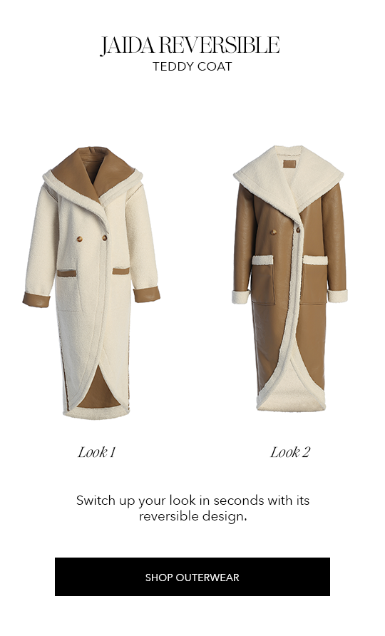 JLUXLABEL JAIDA REVERSIBLE TEDDY COAT