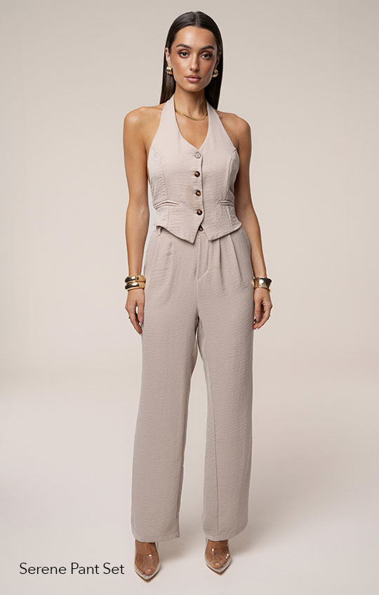 Taupe Serene Pant Set