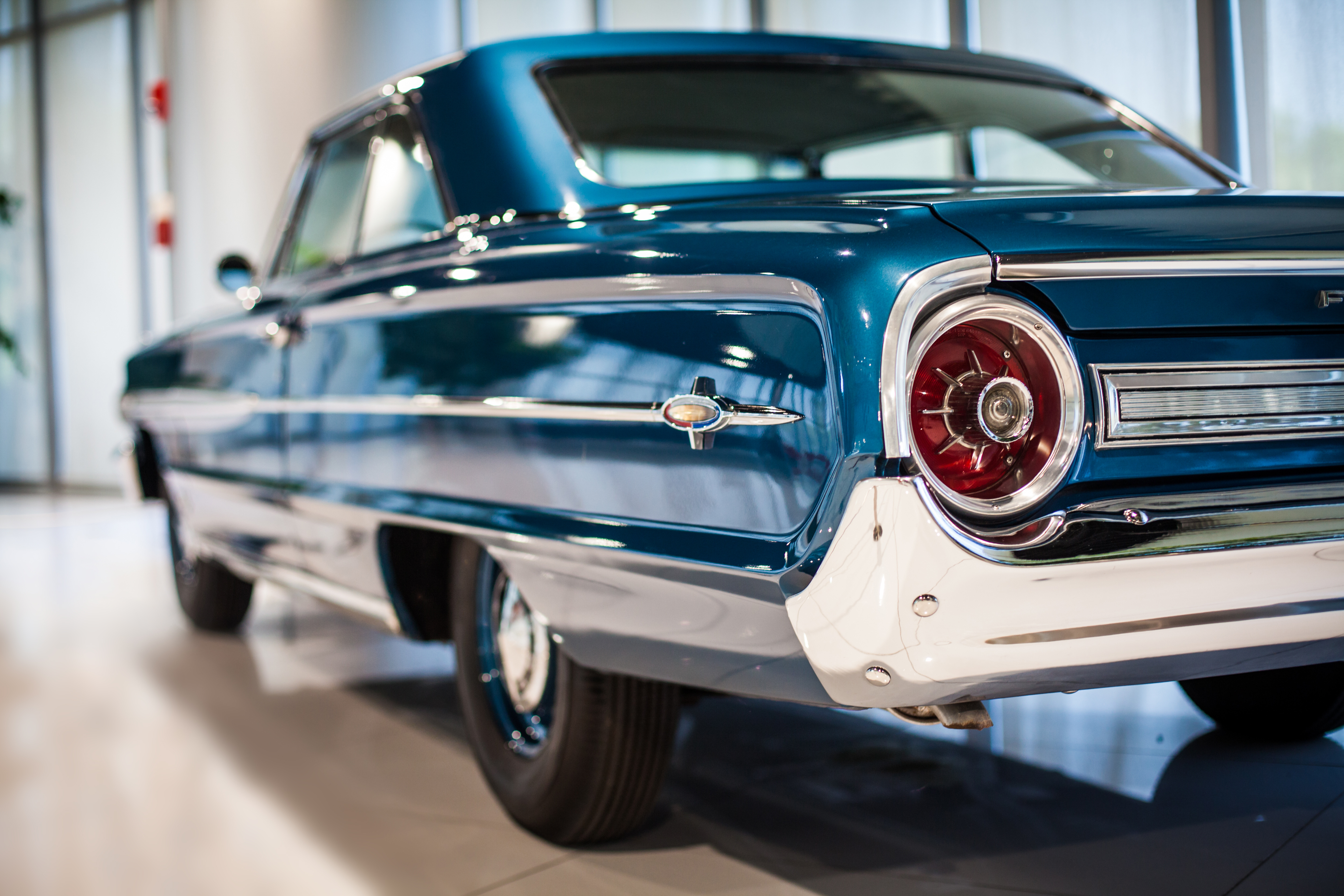 Vintage Car in Show Room