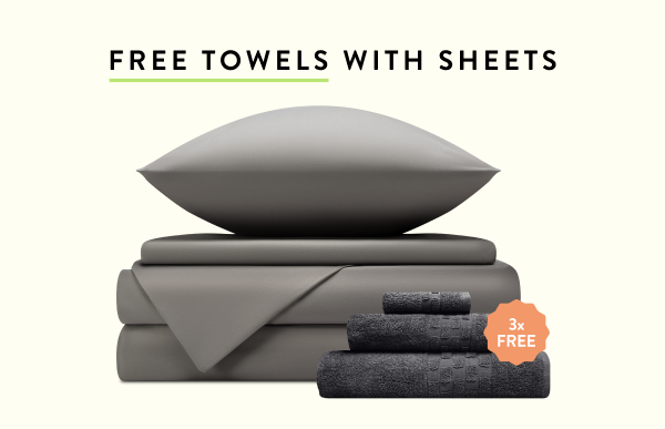 Free towels with sheets