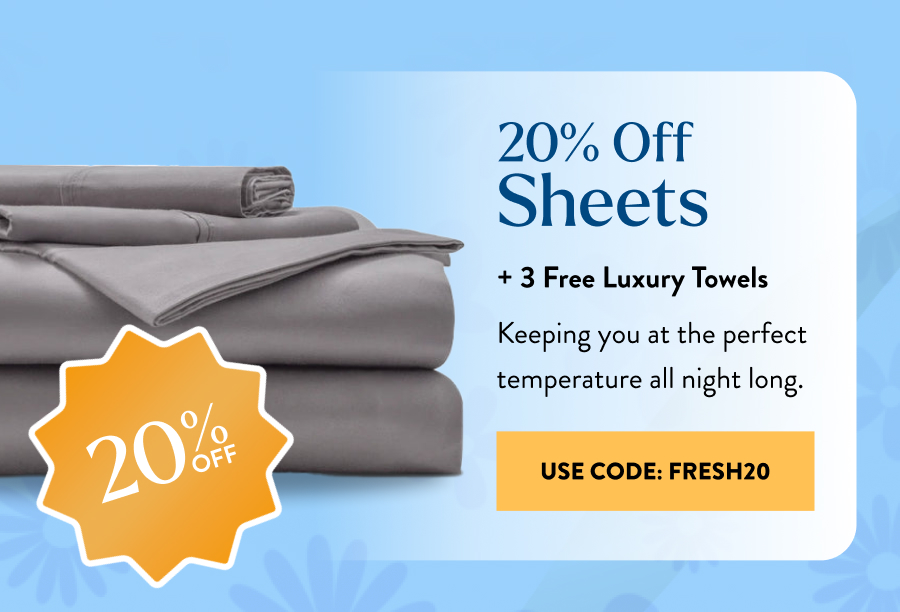 20% off sheets