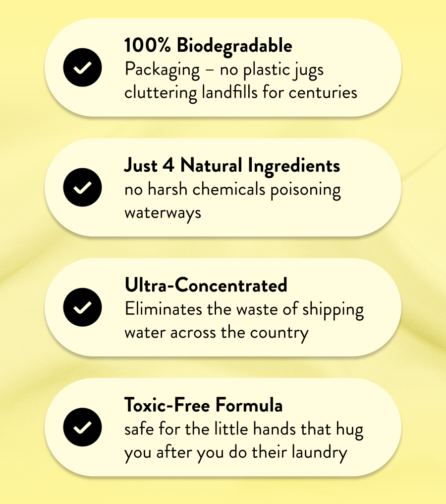 100 % Biodegradable | Just 4 Natural Ingredients | Ultra-Concentrated | Toxic Free Formula