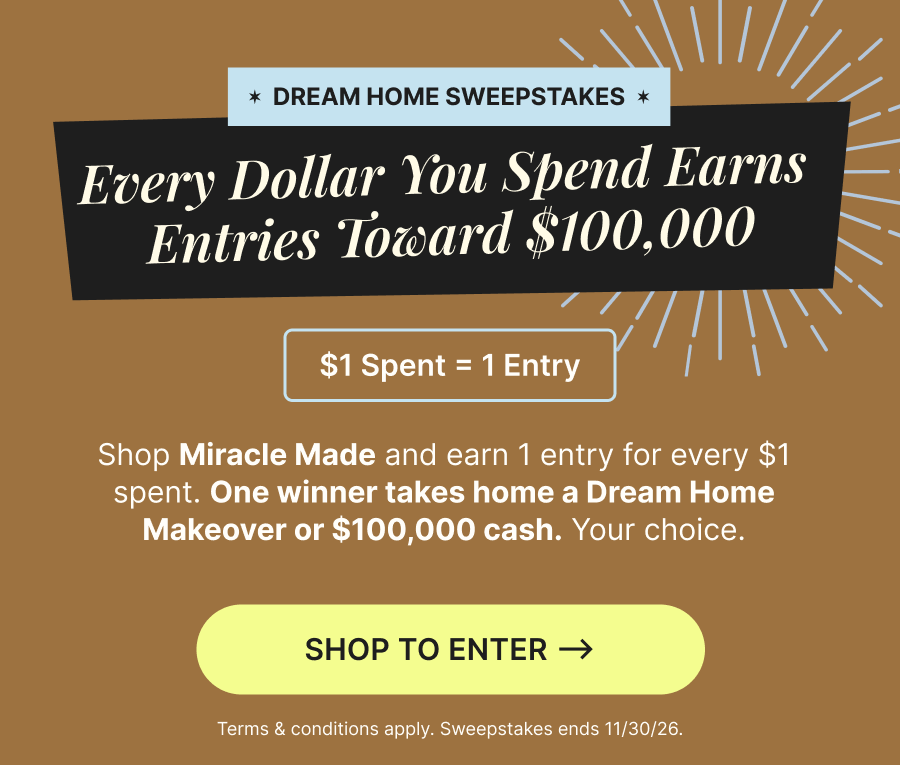 Every Dollar You Spend Earns  Entries Toward $100,000 | Shop To Enter