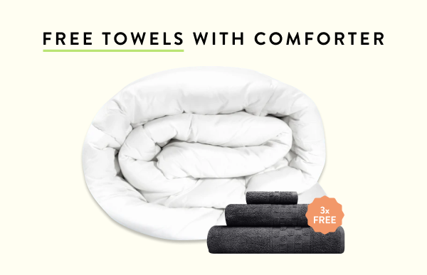 Free towels with comforter