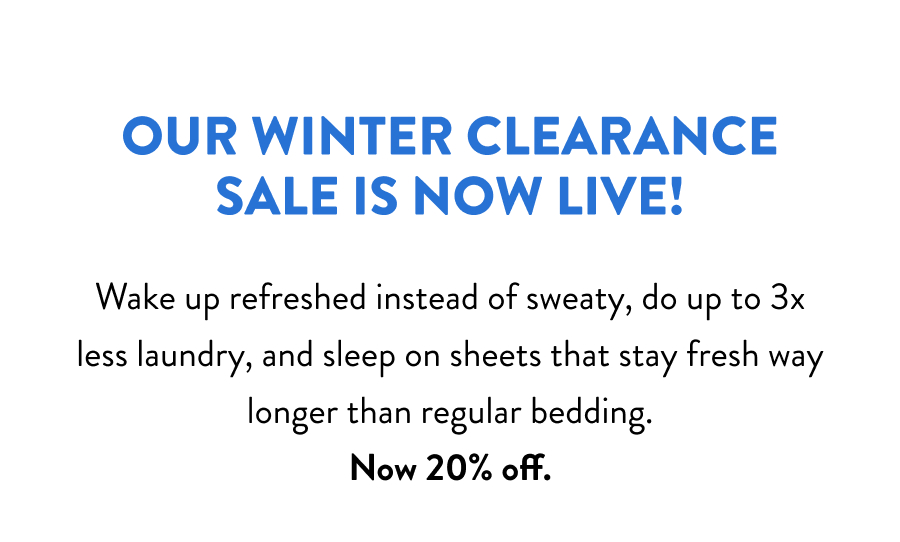 Our Winter Clearance Sale is now live! 