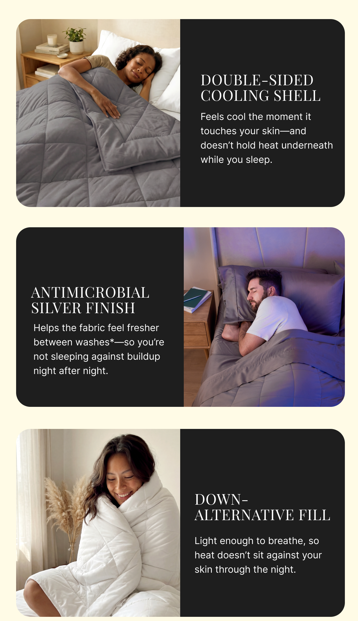 double sides cooling shell