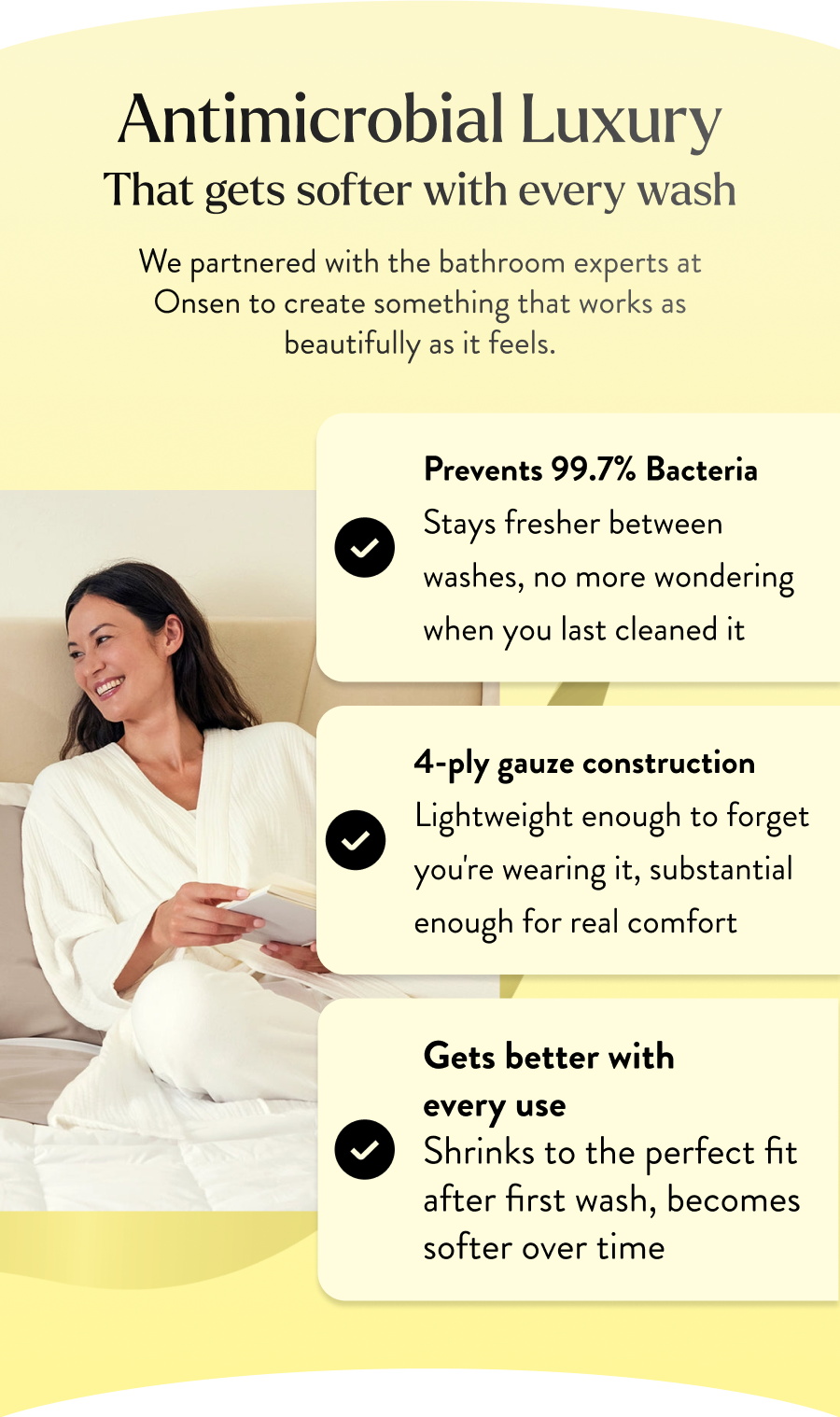 Prevents 99.7% Bacteria  Stays fresher between washes, no more wondering when you last cleaned it