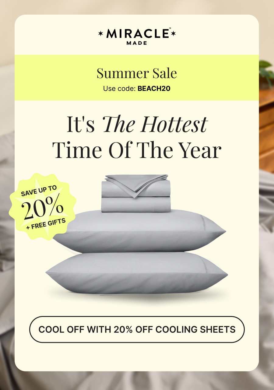 Cool Off With 20% Off Cooling Sheets