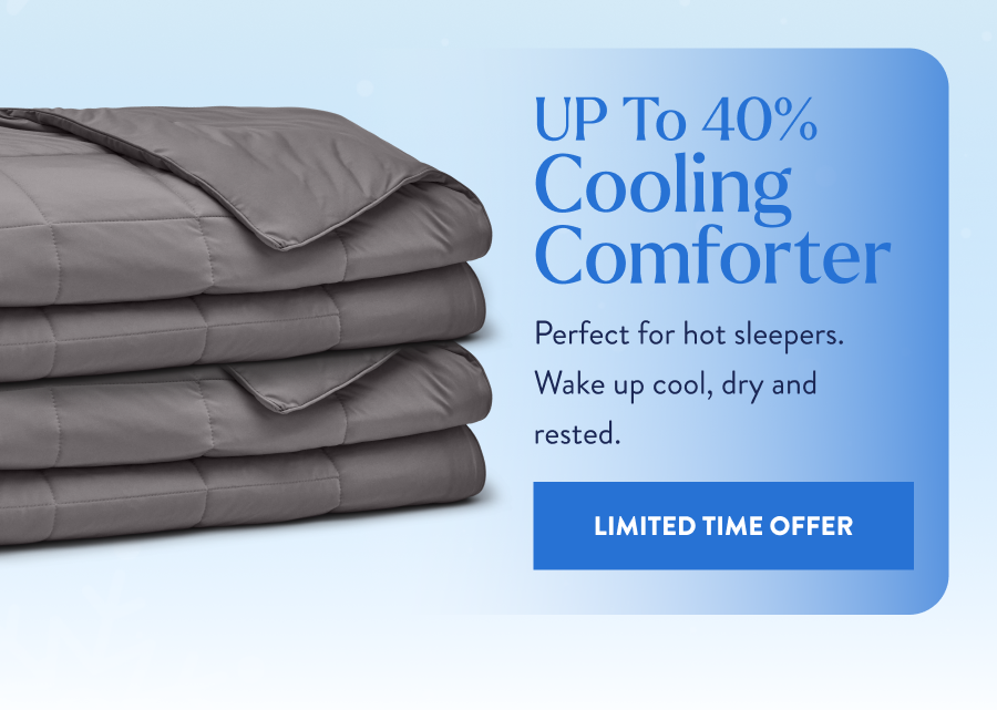 up to 40% cooling comforter