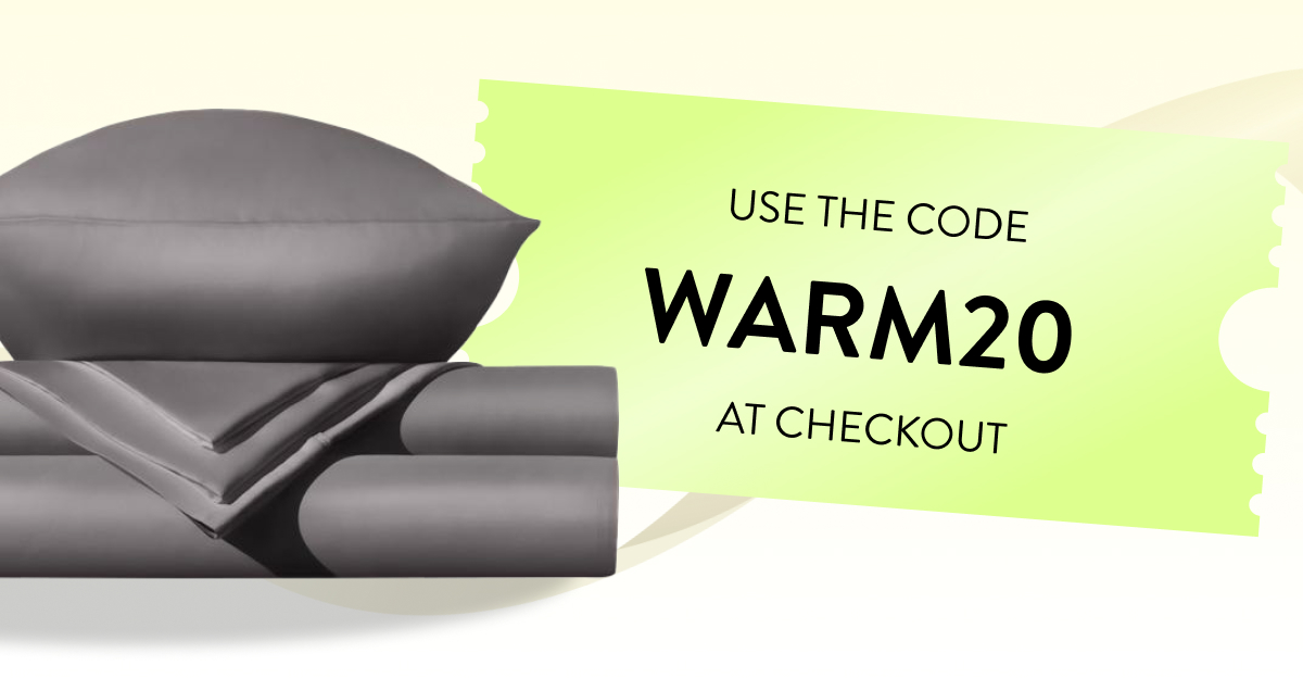 use the code warm20