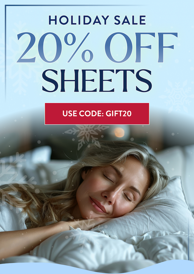 Holiday Sale 20% Off Sheets 