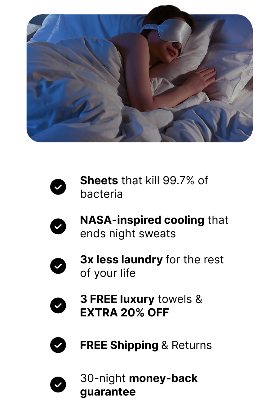 sheets that kill 99.7% of bacteria 