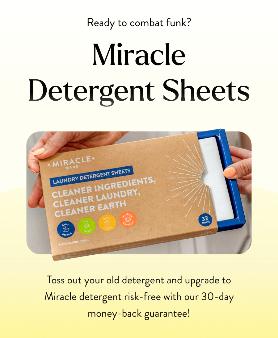 Ready to Combat funk? Miracle Detergent Sheets