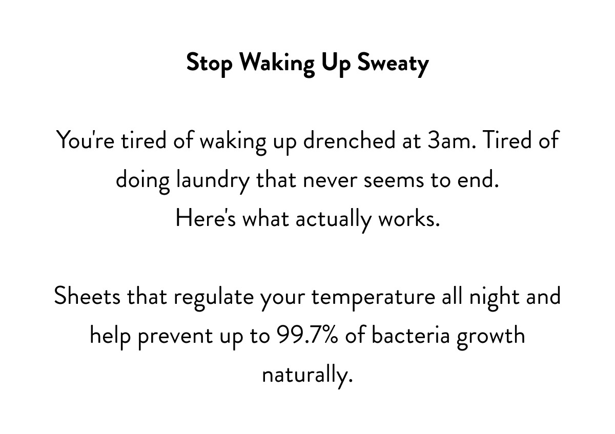 Stop Waking Up Sweaty