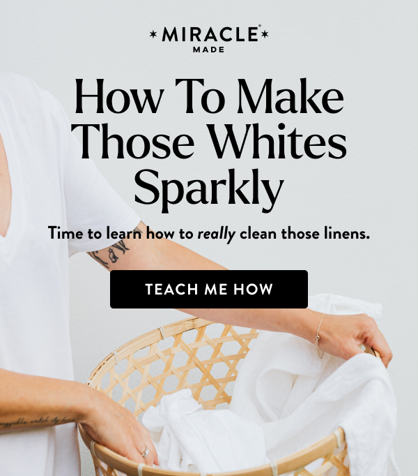 How to make those whites sparkly. Time to learn how to really clean those linens. TEACH ME HOW