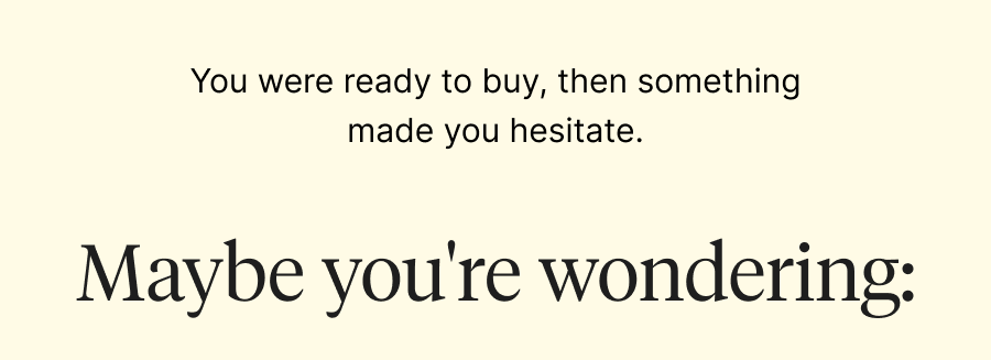 maybe you're wondering