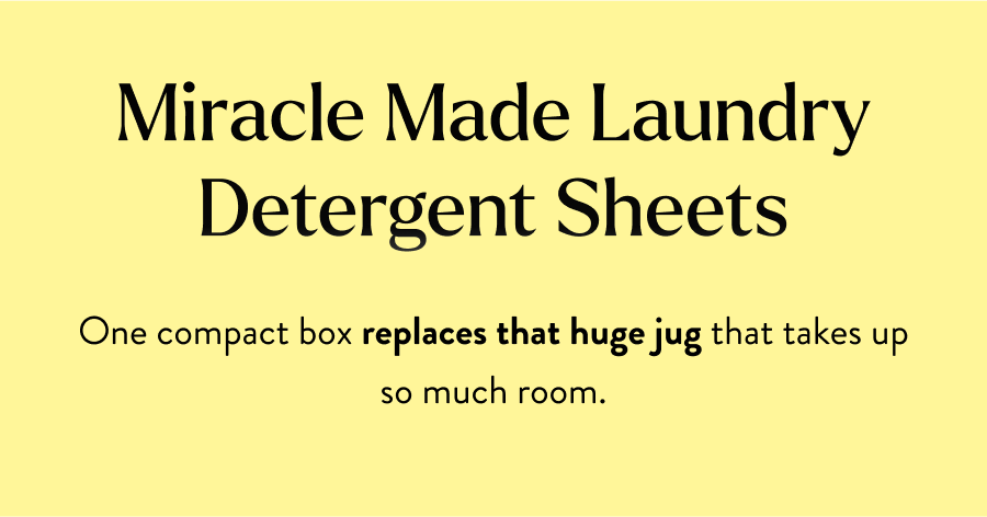 Miracle Made Laundry Detergent Sheets