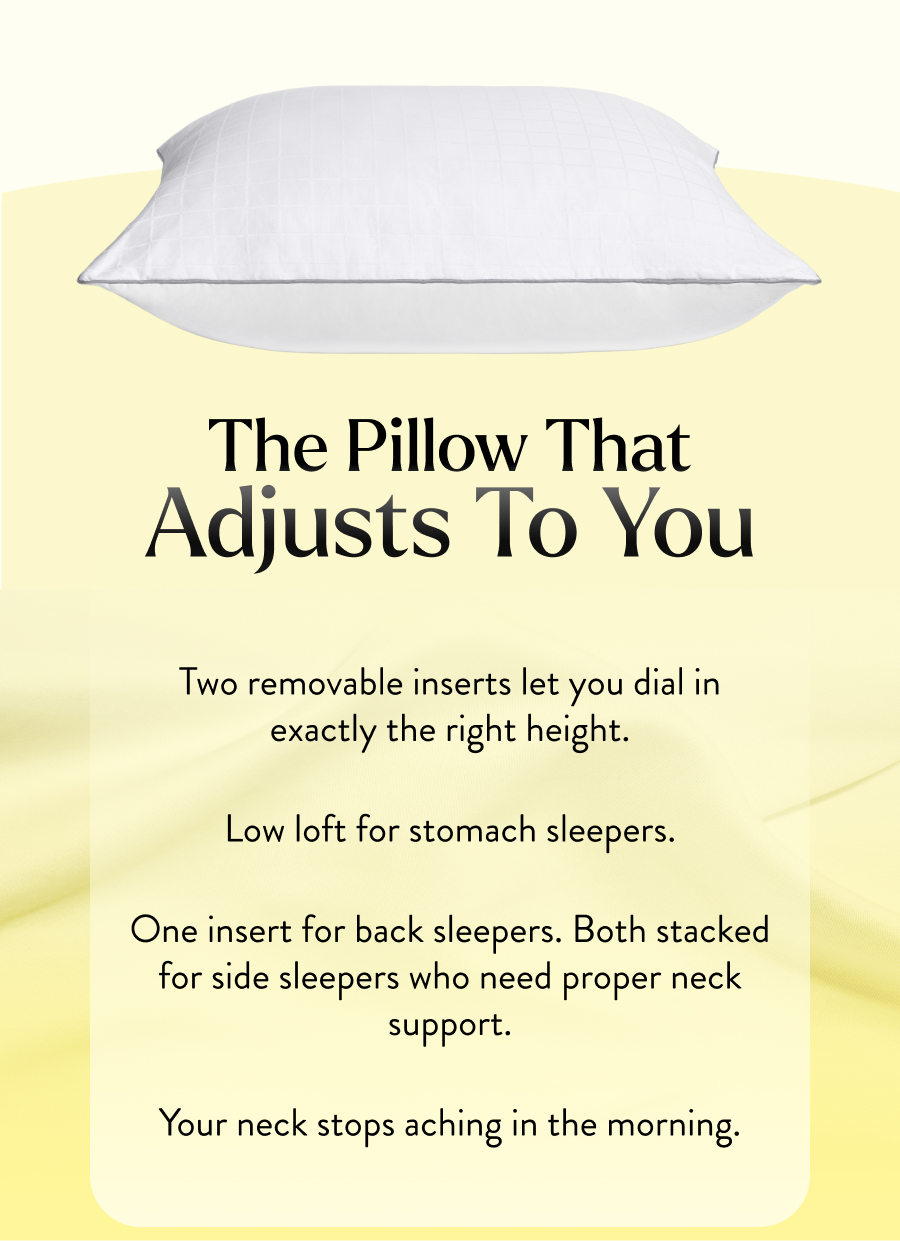 The Pillow That Adjusts To You